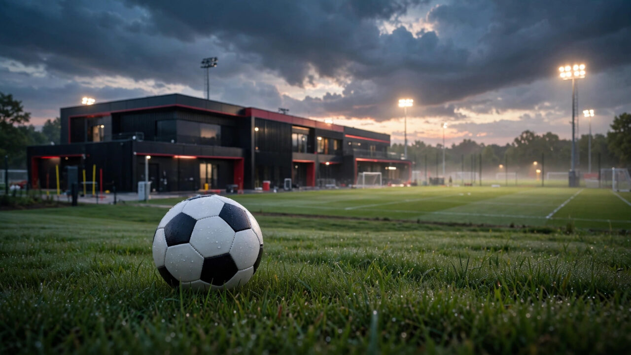 Futebol do Flamengo – CT Ninho do Urubu ao amanhecer