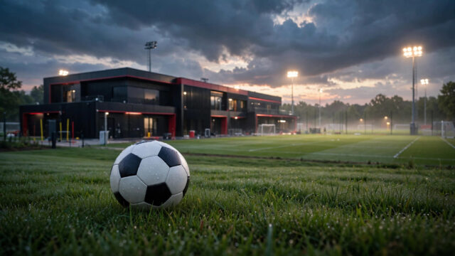 Futebol do Flamengo – CT Ninho do Urubu ao amanhecer